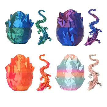 Printed Dragon Egg Surprise Egg Fidget Toy Dragon Figurine Creative Christmas Gift Kids Home hold Decorations Accessories