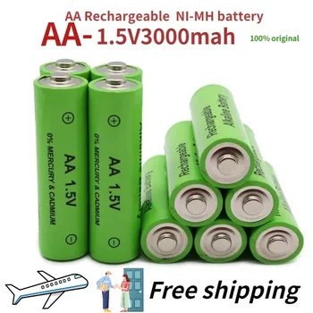 1-60vnt NAUJA AA baterija 3000 MAh įkraunama baterija NI-MH 1,5 V AA baterija laikrodžiams, pelėms, kompiuteriams, žaislams ir kt.
