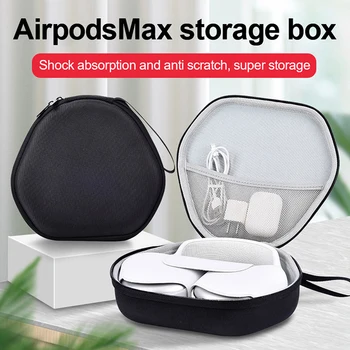 1 dalių vandeniui atsparus krepšys kelioninis nešiojimo dėklas, skirtas Apple AirPods Max Potective patogus nešiojimo krepšys