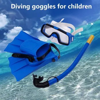 1 Komplektas Paviršinio nardymo akiniai Geras tvirtumas Neperšlampami vaikai Platus matymas Plaukimas Akiniai Snorkelis Plaukimo pelekai povandeniniam nardymui