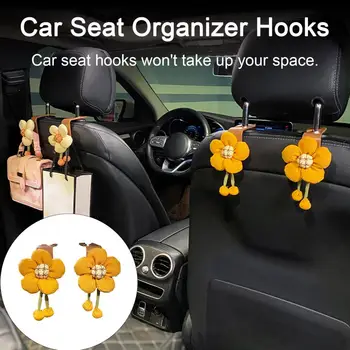 1 Porų animacinių filmų automobilinių kėdučių kabliukai Patogus ir vietą taupantis paslėptų automobilių papuošalų organizavimo sprendimas