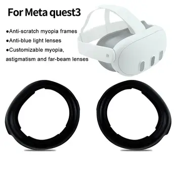1 rinkinys Meta Quest 3 Trumparegystė Įbrėžimams atsparus rėmas Trumparegystė Astigmatizmas Anti Blue Hiperopijos lęšiai Įbrėžimams atsparūs VR priedai