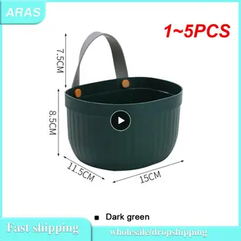 1 ~ 5PCS Sieninis pakabinamas daržovių krepšys Laikymo krepšys Scallion imbieras ir česnakų laikymo krepšelis virtuvės sieninis pakabinamas saugojimas