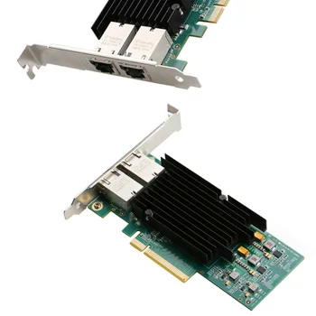 10 Gigabitinio tinklo plokštė RJ45 LAN adapteris žaidimas PCI-E kortelė Tinklo adapteris kompiuterių priedai žaidimų adaptyvus 10000Mbps Lan kortelė