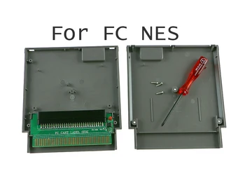 10 komplektai, skirti FC 60 Prisegti prie NES 72 Pin FC for NES CART LABEL SIDE Adapter Converter PCBA su įdiegtu CIC lustu