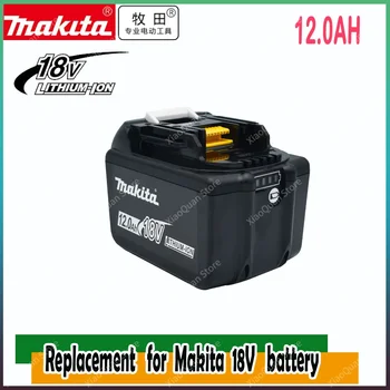 100% Makita Pakaitinis 18V 12.0Ah akumuliatorius skirtas BL1830 BL1830B BL1840 BL1840B BL1850 BL1850B įkraunama baterija LED indikatorius
