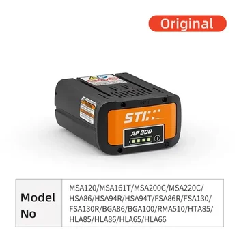 100%Originalus 6Ah skirtas STIHL 36V AP300 MSA120 MSA161T MSA200C HSA86 HSA94R FSA86R FSA130 BGA86 BGA100 RMA510 Elektrinio įrankio baterija