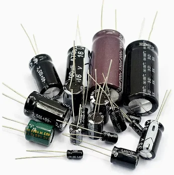 100vntsAluminum elektrolitinis kondensatorius 50V 330UF 20% 10 * 16mm