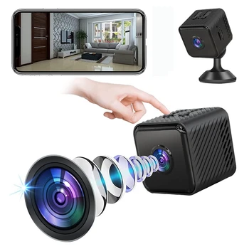 1080P HD Mini kamera Išmaniųjų namų apsaugos kamera Naktinio matymo kamera Profesionalus judesio aptikimas Nešiojamas