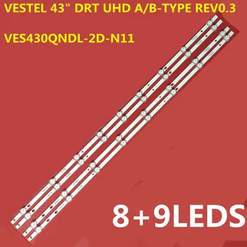 10set LED juosta skirta VES430QNDL-2D-U11 VESTEL 43