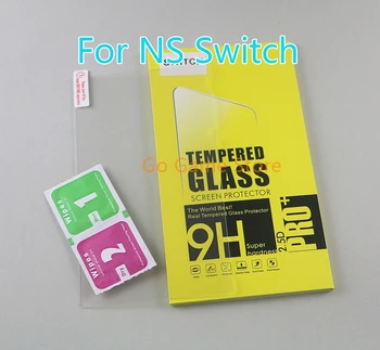 10sets Grūdinto stiklo 9H įbrėžimams atspari ekrano apsauginė plėvelė, skirta NS Nintendo Switch žaidimų konsolei