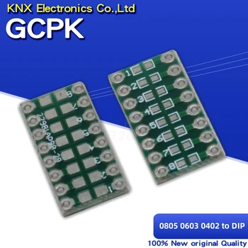 10vnt 0805 0603 0402 į DIP PCB perdavimo plokštės DIP pin plokštės žingsnio adapterio klavišų rinkinius