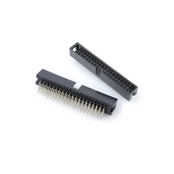 10vnt 2.54mm 2x20 40 kontaktų stačiu kampu vyriškai apgaubta PCB dėžutės antraštė IDC jungtis