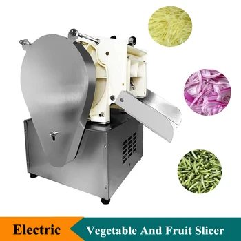 110V 220V daugiafunkcinė elektrinė bulvių smulkintuvo mašina Automatinė daržovių pjaustymo mašina Vaisių pjaustyklės mašina