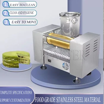 110V 220V komercinė automatinė tortų mašina Durian Tūkstančio sluoksnių pavasario ritininių blynų gaminimo gamintojas