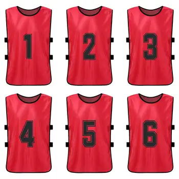 12vnt Soccer Pinnies Quick Drying Football Team Jerseys Youth Sports Team Training Numbered Bibs Practice Sports Vest