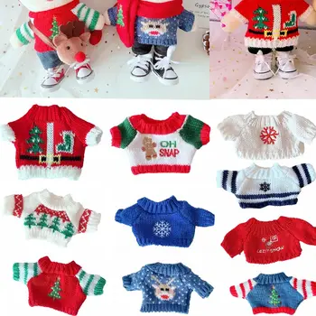1PC Rankų darbo lėlių drabužiai Mini megztinis Lėlių drabužiai Priedai Tinka 20cm Lėlių vaikams Dovanos 
