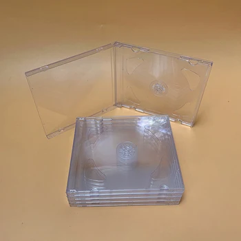 1PC Transparent Bottom CD Box Empty CD Case PP Plastic Milky Transparent CD Case CD Case Talpa 2 Discs