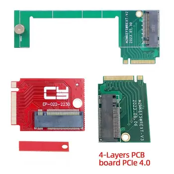 1Pcs modifikuota perdavimo plokštė M2 kietasis diskas 90 laipsnių PCB plokštė PCIE4.0 4 sluoksnių trumpa ilga M2 perkėlimo kortelė ASUS Rog Ally