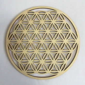 1vnt (20cm) Gyvybės gėlė Kristalai Gydantis diskas Sakralinės geometrijos dekoravimas Sienų apdaila