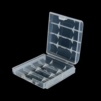 2 4 8 lizdai AA AAA akumuliatoriaus laikymo dėžutė kieto plastiko dėklo dangtelio laikiklis, apsaugantis dėklą su spaustukais AAA AAA akumuliatoriaus laikymo dėžutei