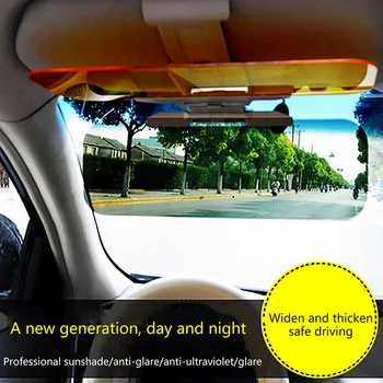 2 In 1 automobilyje Skydelis nuo saulės Poliarizuota skėčio nuo saulės plokštė Skaidrus matymas Apsauga nuo akinančio automobilio Dienos ir nakties veidrodėlis Reguliuojamas priekinis stiklas