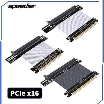 2023 NAUJAS PCI-E 4.0 X16 stovo kabelis Vaizdo plokštės prailginimo kabelis PCI Express Port 3.0 5.0 GPU išplėtimo plokštės ekranuotas plėstuvas