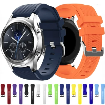 22mm silikoninė laikrodžio apyrankė, skirta Samsung Gear S3 Classic/Frontier/Watch 3 45mm sportinė apyrankė, skirta Huawei Watch GT/Amazfit GTR dirželiui