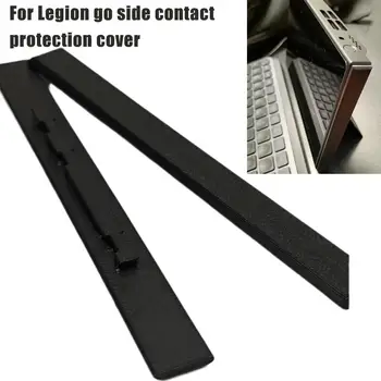 2Pcs Legion Go šoninio kontakto apsauginis dangtelis Apsauga nuo įbrėžimų Rankiniai žaidimų konsolės priedai Juoda