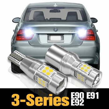 2vnt Canbus LED atvirkštinės šviesos atsarginių lempų priedai BMW 3 serijos E90 E91 E92 2005 2006 2007 2008 2009 2010 2011 2012 2013