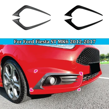 2Vnt priekinio buferio dangtis Vėjo peilis Ford Fiesta ST MK6 2012-2017 Rūko žibinto apdailos ašmenys Apdaila Lengvi automobilių aksesuarai Blizgus juodas