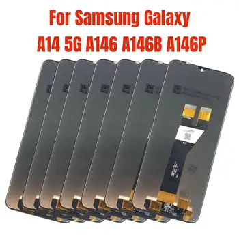3/5/10 PCS Lot Original skirtas Samsung Galaxy A14 5G A146 A146B A146P LCD ekranas Jutiklinio ekrano skaitmeninimo įrenginio surinkimas