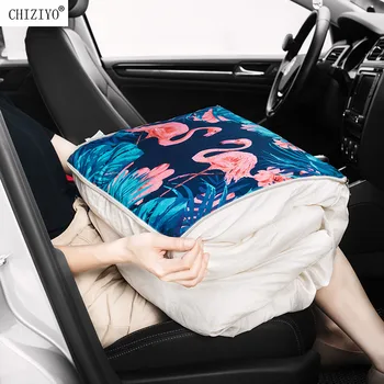 3 In 1 Creative Cute Car Cushion Fold Pillow Home Office Winter Warm Quilt CHIZIYO