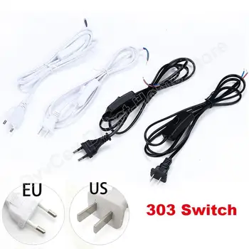 303 Internetinis jungiklis JAV ES pratęsimo jungtis Kabelio laidai Kintamosios srovės maitinimo šaltinis Laidas Darbalaukio LED apšvietimo kabelis 1.8m