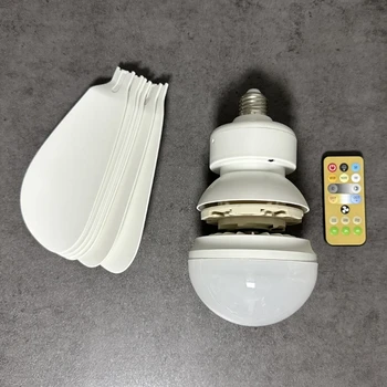 30W LED lubų ventiliatoriaus šviestuvas 3 režimų reguliuojamas nuimamas E27 lubų ventiliatoriaus šviestuvas
