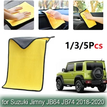 30x30/40/60CM 500GSM automobilių plovimo mikropluošto rankšluostis Super sugeriantis skalbimo rankšluostis Suzuki Jimny JB64 JB74 2018-2022