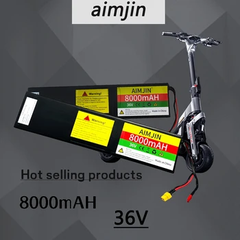 36V 8000mAh elektrinių dviračių akumuliatorių paketas 10S3P XT60+JST sąsaja elektrinio paspirtuko baterijai