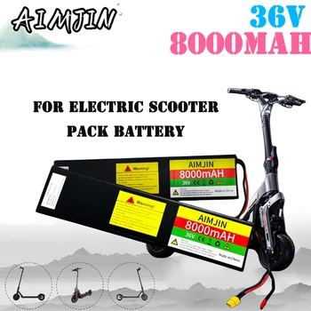 36V elektrinio dviračio baterijų paketas 10S3P XT60+JST sąsaja 8000mAh elektrinio paspirtuko baterijai