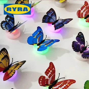 3D drugelio sienų lipdukai Mielas mažas žaidimų dekoras 