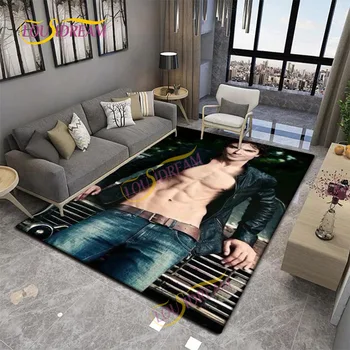 3D spausdintas Ian Joseph Somerhalder kilimas daugiafunkcis svetainės miegamasis grindys virtuvė vonios kambario durų kilimėlis neslidus kilimas