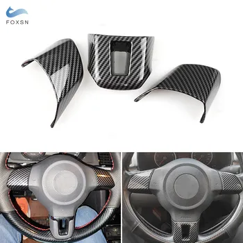 3vnt Automobilio stiliaus ABS anglies pluošto tekstūros salono vairo skydelio dangtelio apdaila VW Golf Jetta Bora EOS Polo Touran Caddy