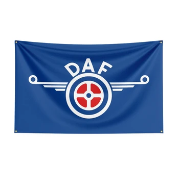3X5Ft DAFs Lenktyninio automobilio vėliava dekorui