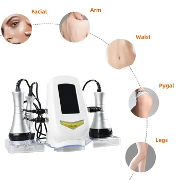 40KHZ kavitacija Ultragarsinis aparatas Kūno lieknėjimo metalas RF grožio prietaisas Veido masažuoklis Odos stangrinimas Kėlimo odos priežiūros priemonė