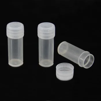 50vnt 5ml mini plastikinis pakavimo butelis mėginio indelis maža statinė buteliukai vaistų tablečių skystų miltelių kapsulės laikymo talpykla