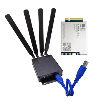 5G modulis Interneto modemas su korpusu nuo M.2 iki USB3.0 5G kūrimo plokštė su Quectel RM520N-GL RM502Q-AE RM500Q-GL RM521F-GL
