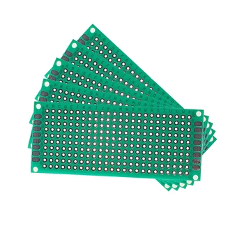 5PCS 3 * 7CM PCB plokštės vienos pusės prototipo plokštė Žalios universalios plokštės 