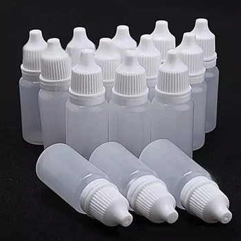 5PCS 5ml/10ml/15ml/20ML/30ML/50ML Tušti plastikiniai suspaudžiami lašintuvo buteliai Akių skysčio lašintuvas Pakartotinai užpildomi buteliai