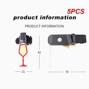 5PCS įspėjamoji lemputė PC 5 režimai USB įkrovimas nešiojami vandeniui atsparūs dviračių reikmenys Kalnų dviračių lengvojo važiavimo įranga Saugos lempa
