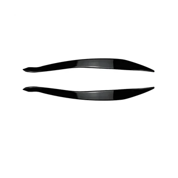 5Series F10 F11 Later Stage 15-17 Blizgus juodas priekinio žibinto dangtelis Garnyro juostelės antakių dangtelio apdaila