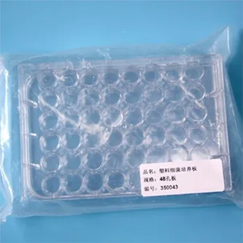 5vnt/lotas Laboratorinė analizė Vienkartinis plastikinis polistirenas Petri lėkštelės 48well, sterilus, skersmuo 11.5mm